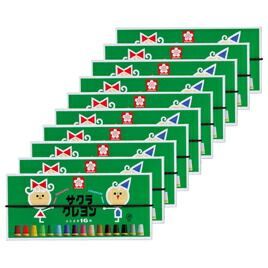 クレヨン太巻 ２０色 １０セット 152361 10ｺ サクラクレパス