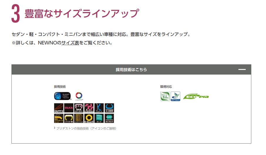 特別な 製 145 80R13 75S ブリヂストン ニューノ NEWNO 2本セット