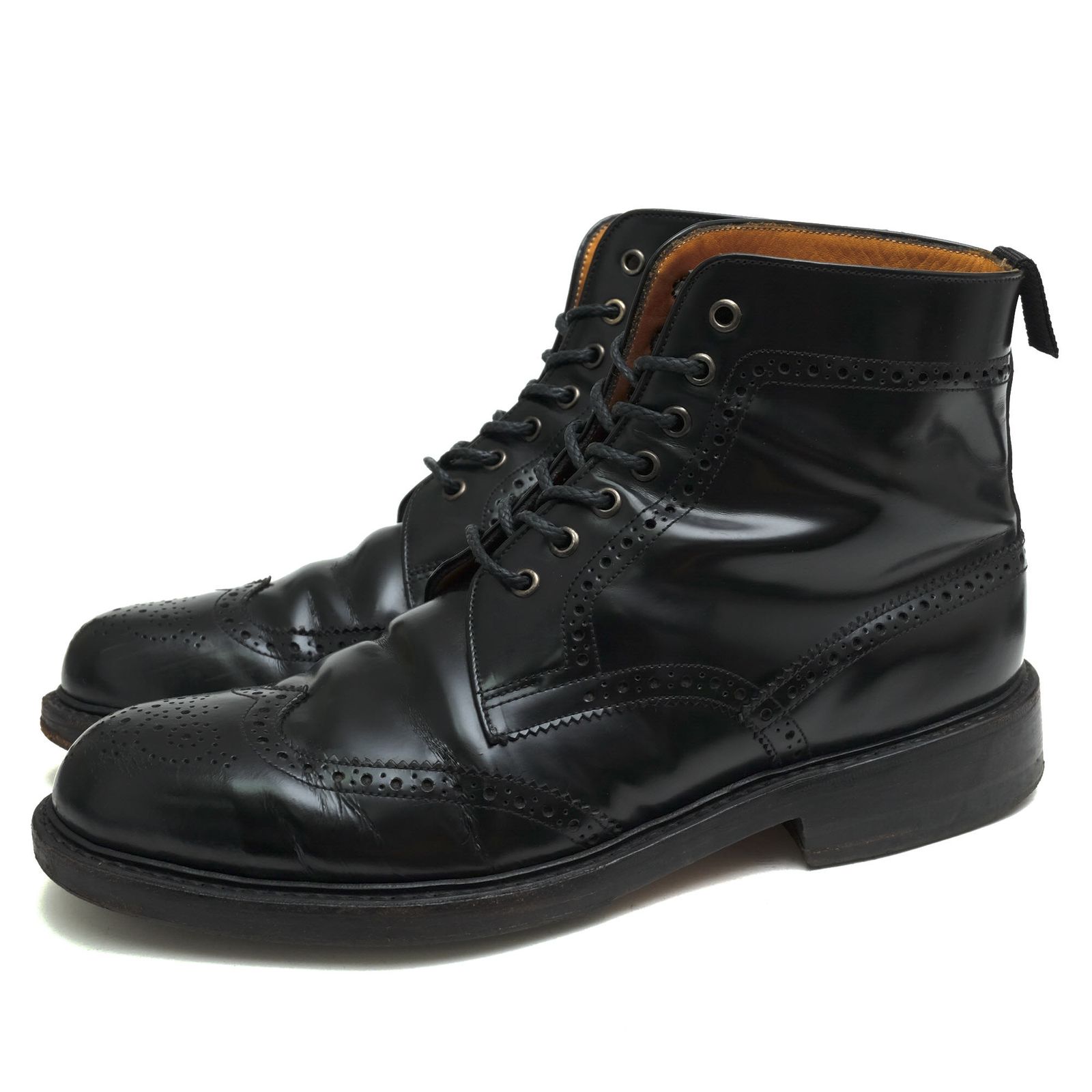 UK5.5 ロッシブーツパークス本革サイドゴア希少ワークブーツ