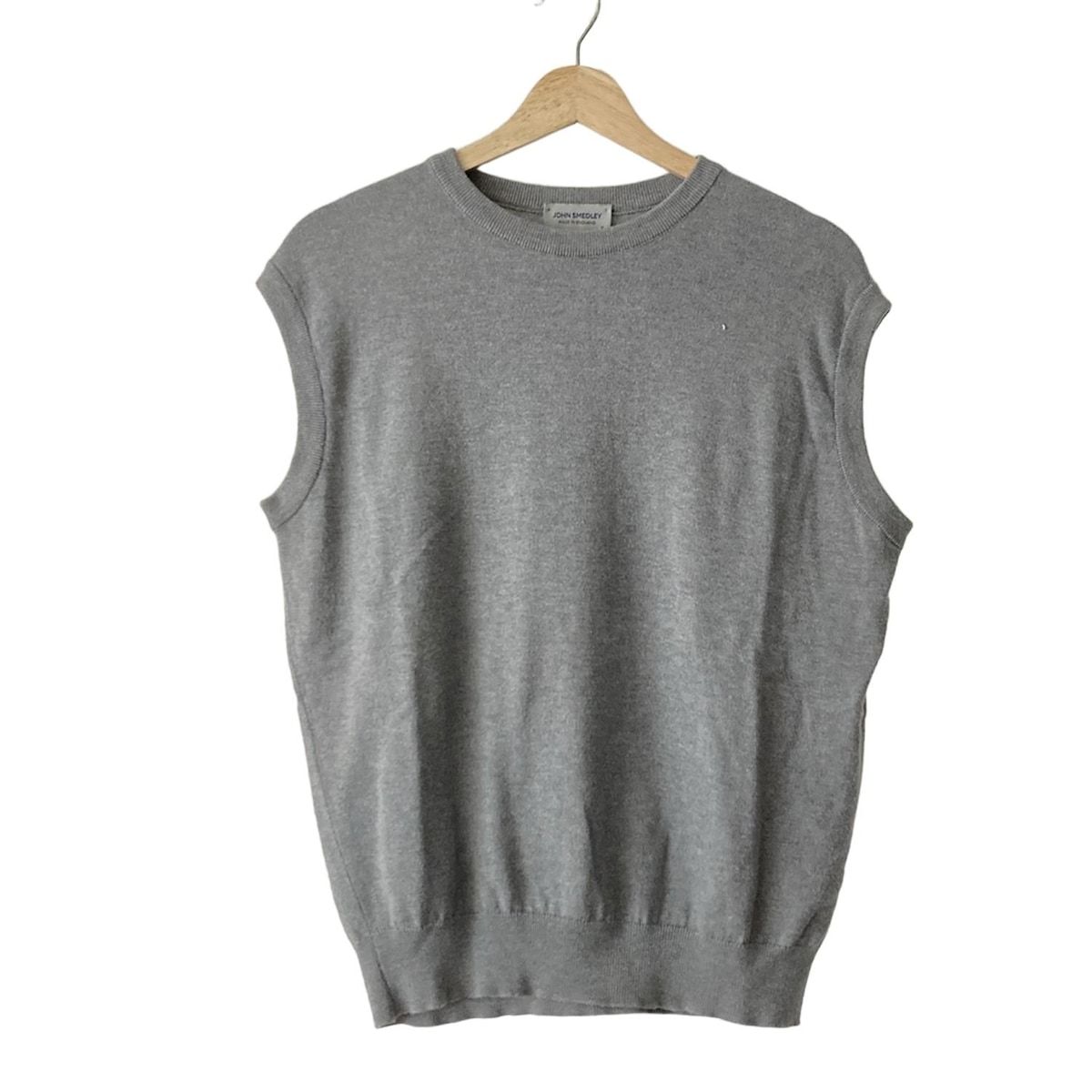 JOHN SMEDLEY ジョンスメドレー モックネック ニット グレー S JOHN SMEDLEY（ジョンスメドレー） モックネック ニット HARCOURT