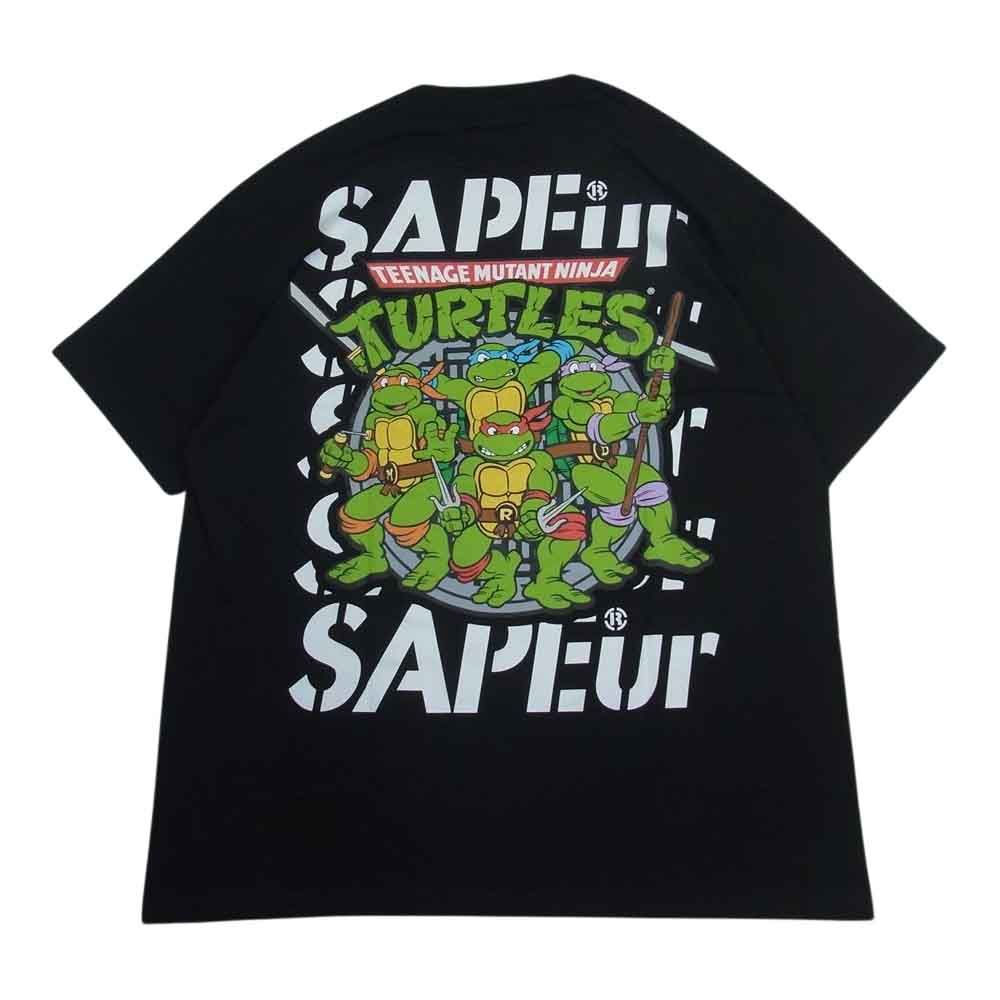 サプール SAPEur 22SS A0022-141 TURTLES タートルズ プリント ロゴ 半袖 Tシャツ ブラック系 XL【中古】 - メルカリ