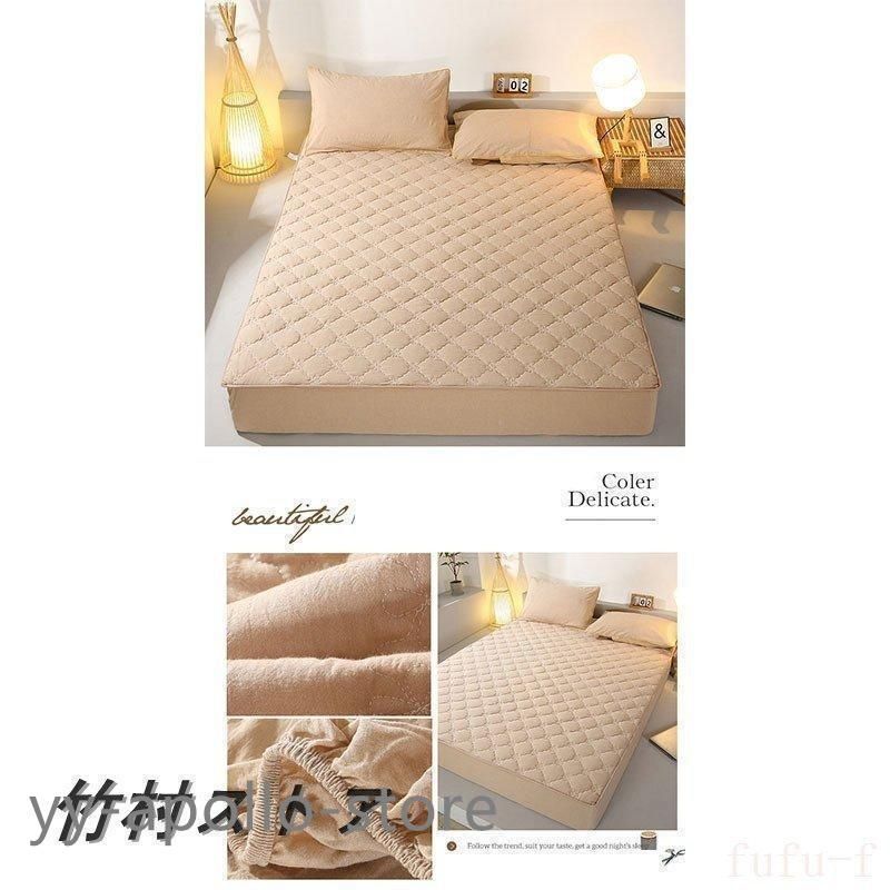 タオル地 ベッド用 ボックスシーツ 単品(マットレス用カバー) ダブルサイズ 色-アイボリー /綿100%パイル 寝具 べっどしーつ 洗濯可 タオル地 ベッド用 ボックスシーツ の単品(マットレス用カバー