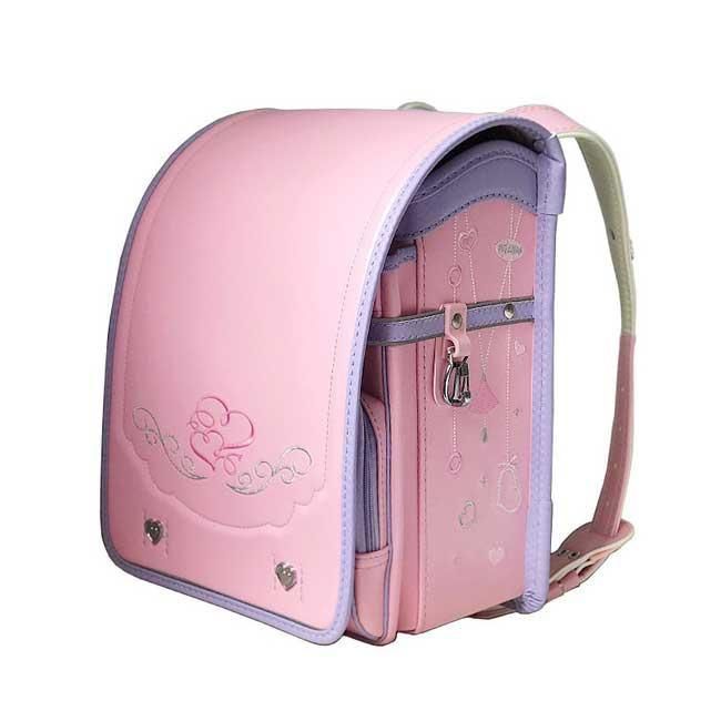 ランドセル女の子軽量防水A4ファイル対応上大容量かわいい刺繍 合皮ワンタッチ自動ロック錠強化レザー