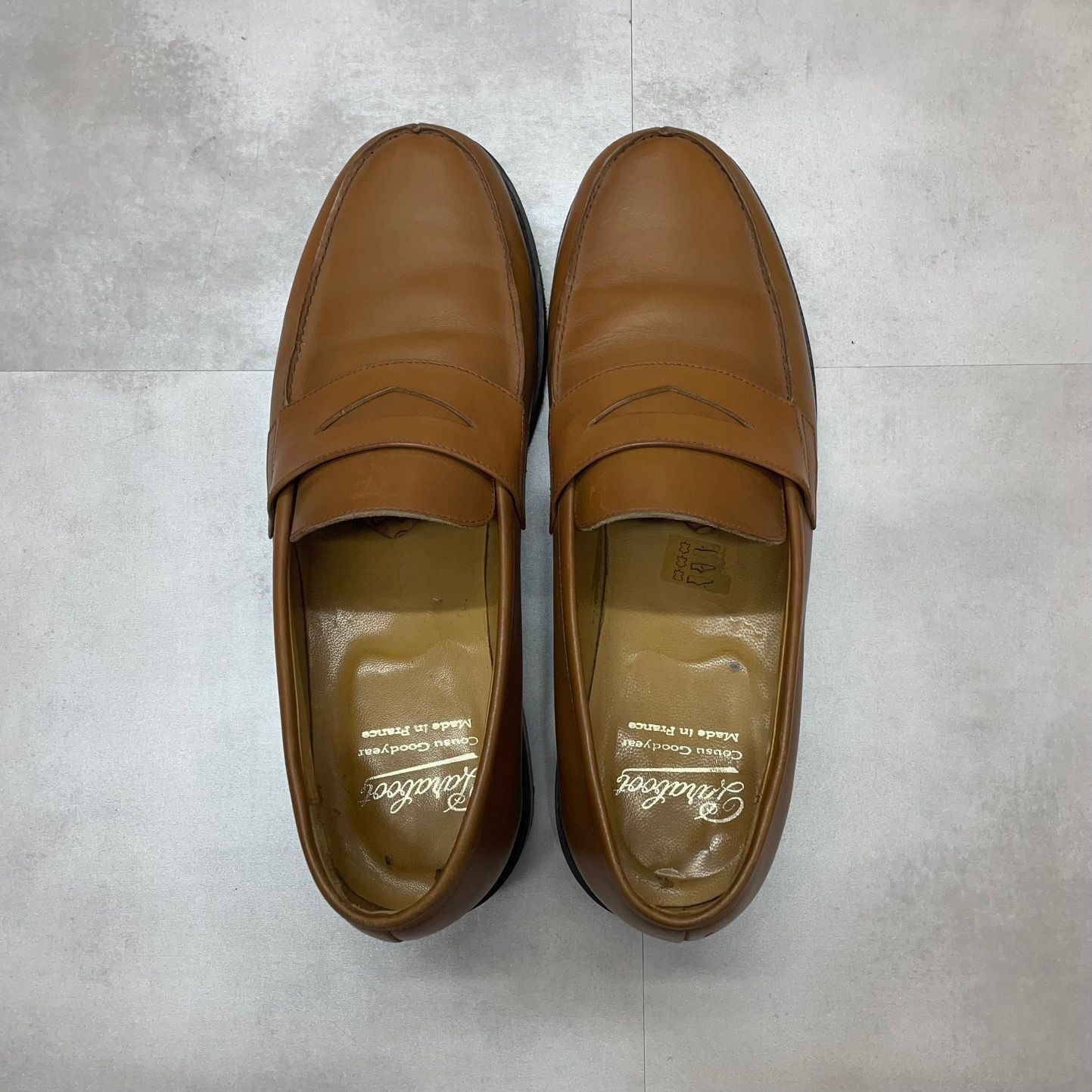 美品 PARABOOT ADONIS アドニス レザー ローファー スリッポン
