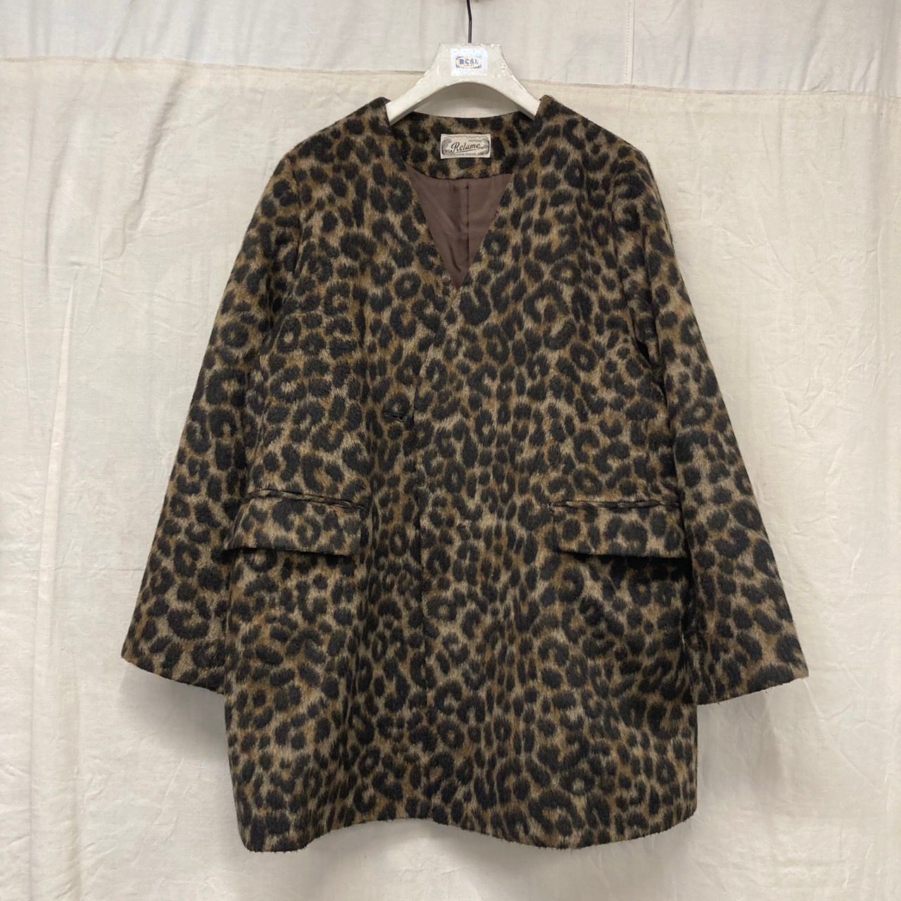 レオパードノーカラージャケット journal standard relume