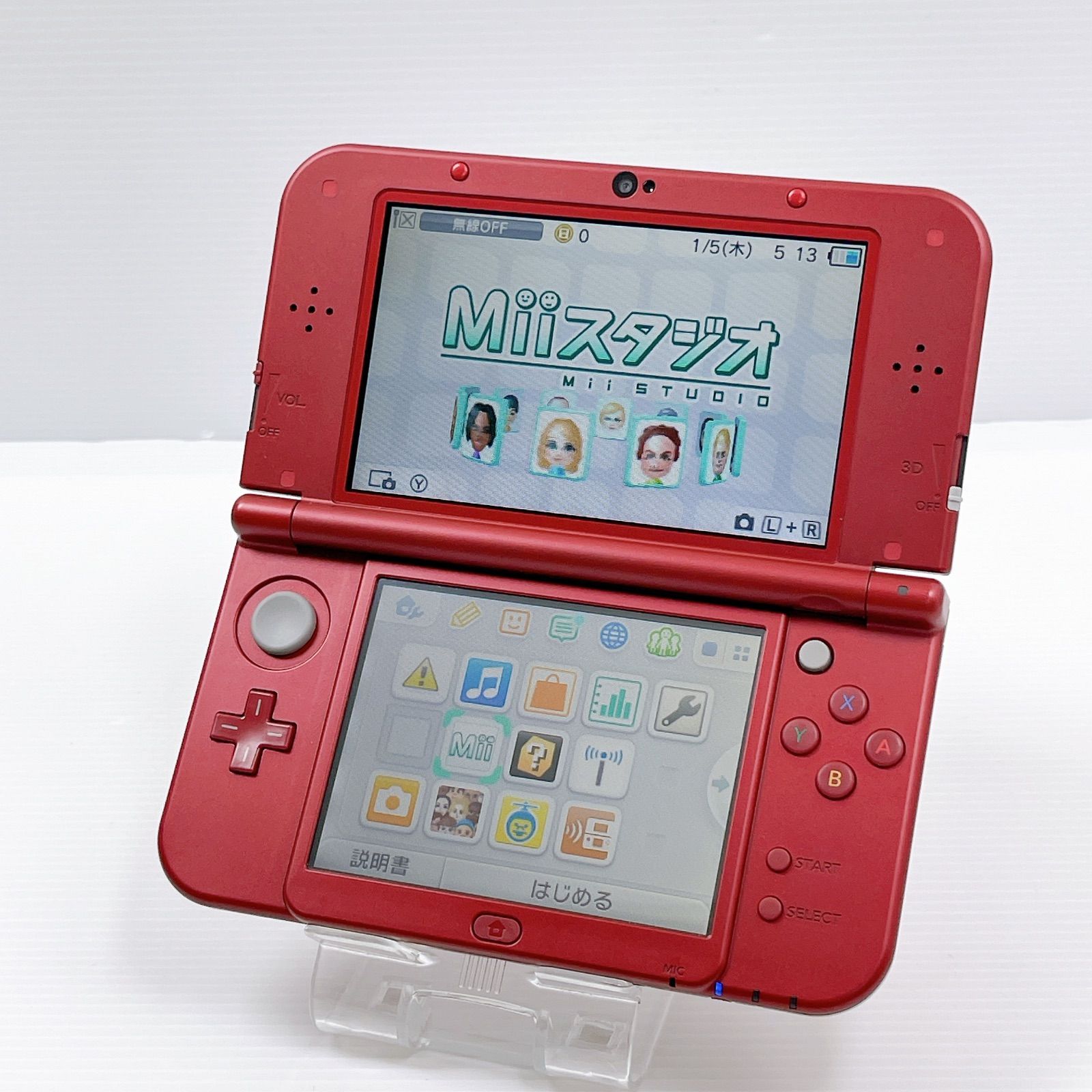 7-040【美品】Newニンテンドー3DS LL メタリックレッド 下IPS 7-040【美品】Newニンテンドー3DS LL メタリックレッド 下IPS