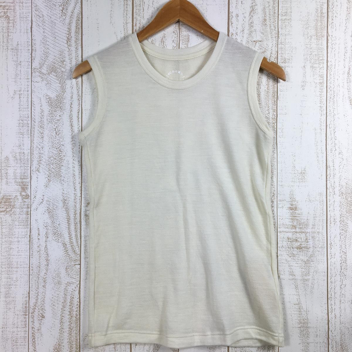 WOMENs M 山と道 ダブルフェイス メッシュ メリノ スリーブレス DF Mesh Merino Sleeveless メリノウール  タンクトップ シャツ YAMATOMICHI Ivory アイボリー系 - メルカリ