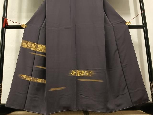 平和屋着物○訪問着 手描き 草花文 金彩 正絹 逸品 未使用 AABB1486ph 平和