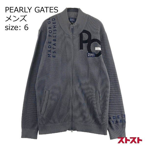 サイズ：1 PEARLY GATES パーリーゲイツ ニット ジップジャケット 刺繍