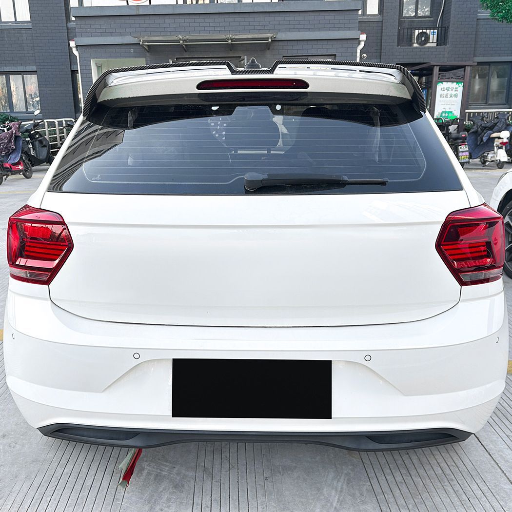 Volkswagen Polo MK6 2019 オーディン リアウィング トップスポイラー エアロパーツ ABS製 ピアノブラック|カーボン調