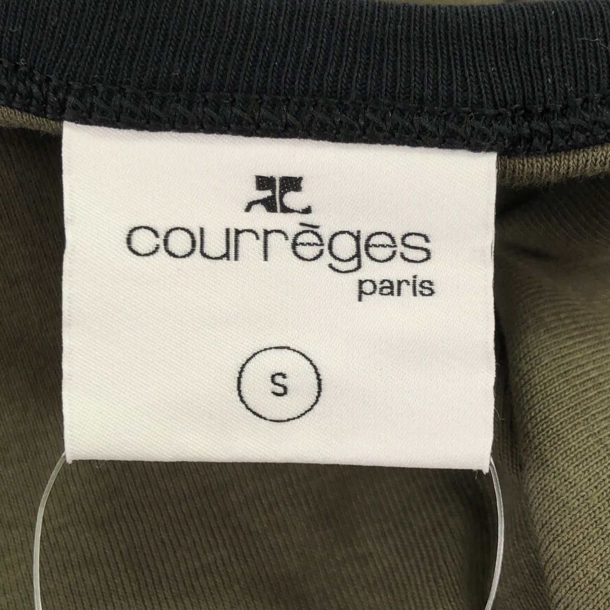 Courreges クレージュ ロゴ バイカラータンクトップ 224JDE075JS0070B133 カーキ S Courreges クレージュ ロゴ バイカラータンクトップ