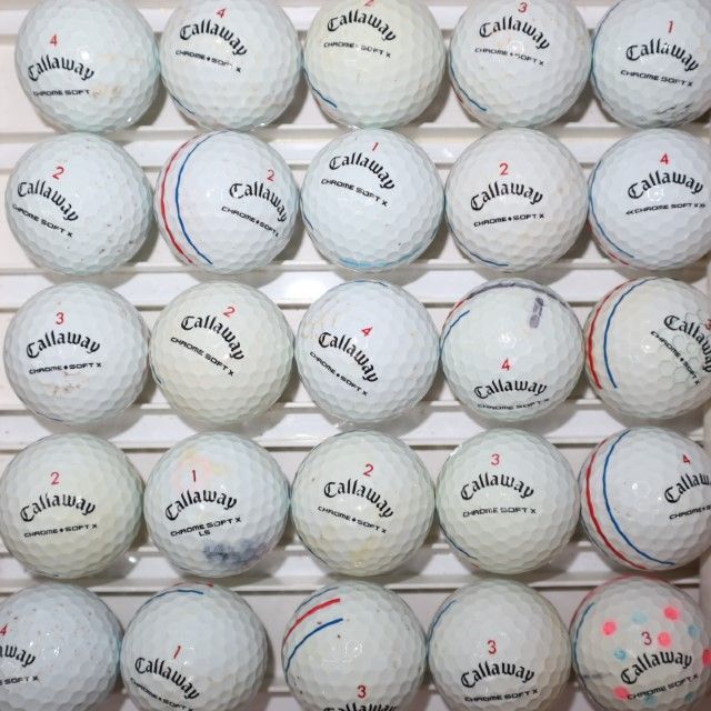 【ロストボール.91】キャロウェイ クロムソフト トリプル/ Cランク50個 毎日発送キャロウェイ CHROME SOFT X TRIPLE TRACK トリプルトラック