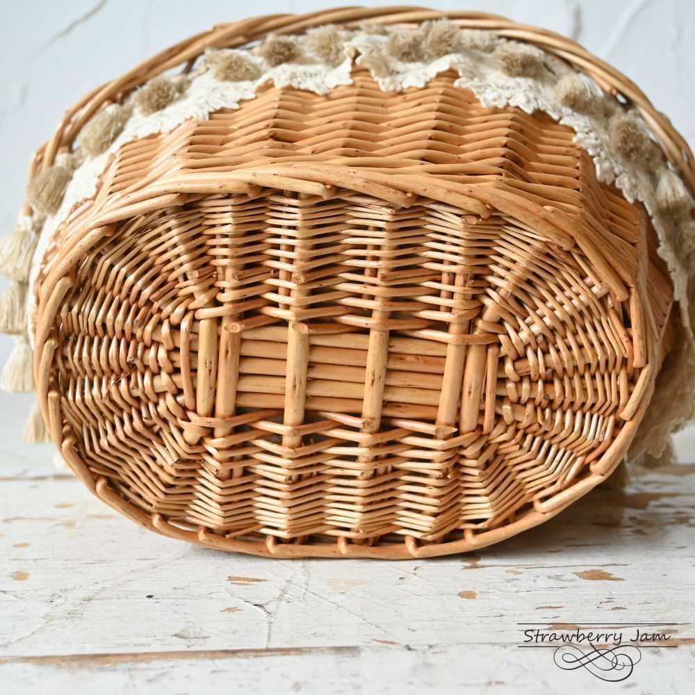 フランス アンティークカゴバック