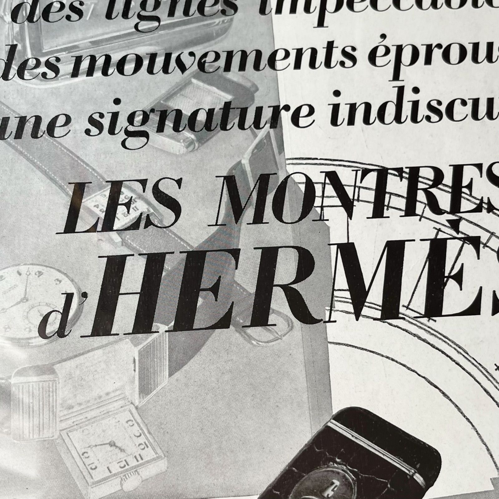 1931 広告＞ HERMES エルメス 時計 ポスター ヴィンテージ