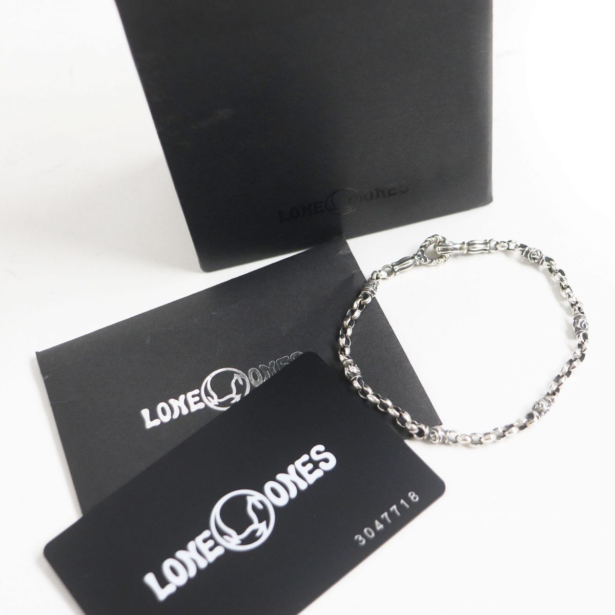 美品□LONE ONES/ロンワンズ MFNH-0007L-BRACELET ミニシルク イーグル