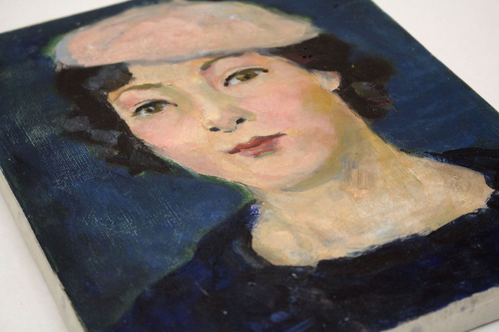 Amazon.co.jp: 中居定雄『人物』油彩画真作保証 絵画 - 北海道