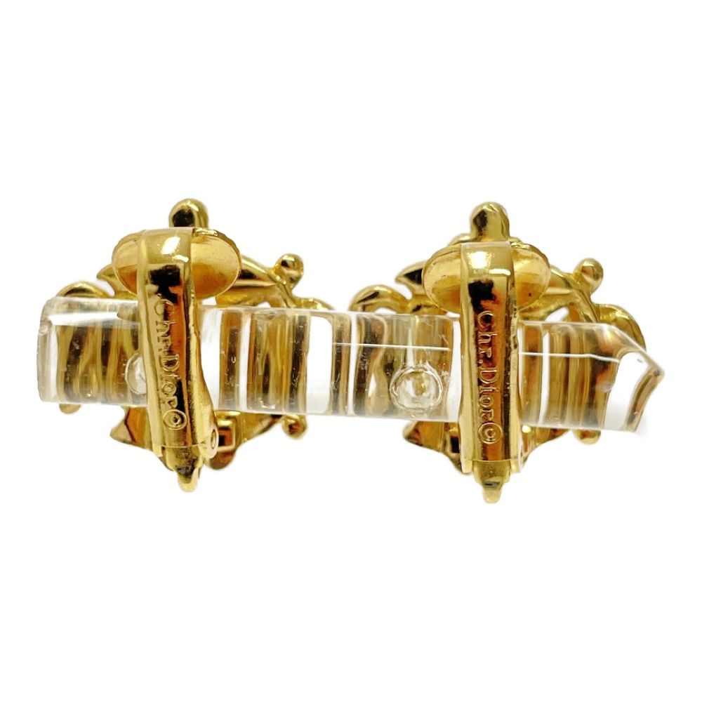 中古】Dior ディオール GP エンブレム ロゴ イヤリング レディース  