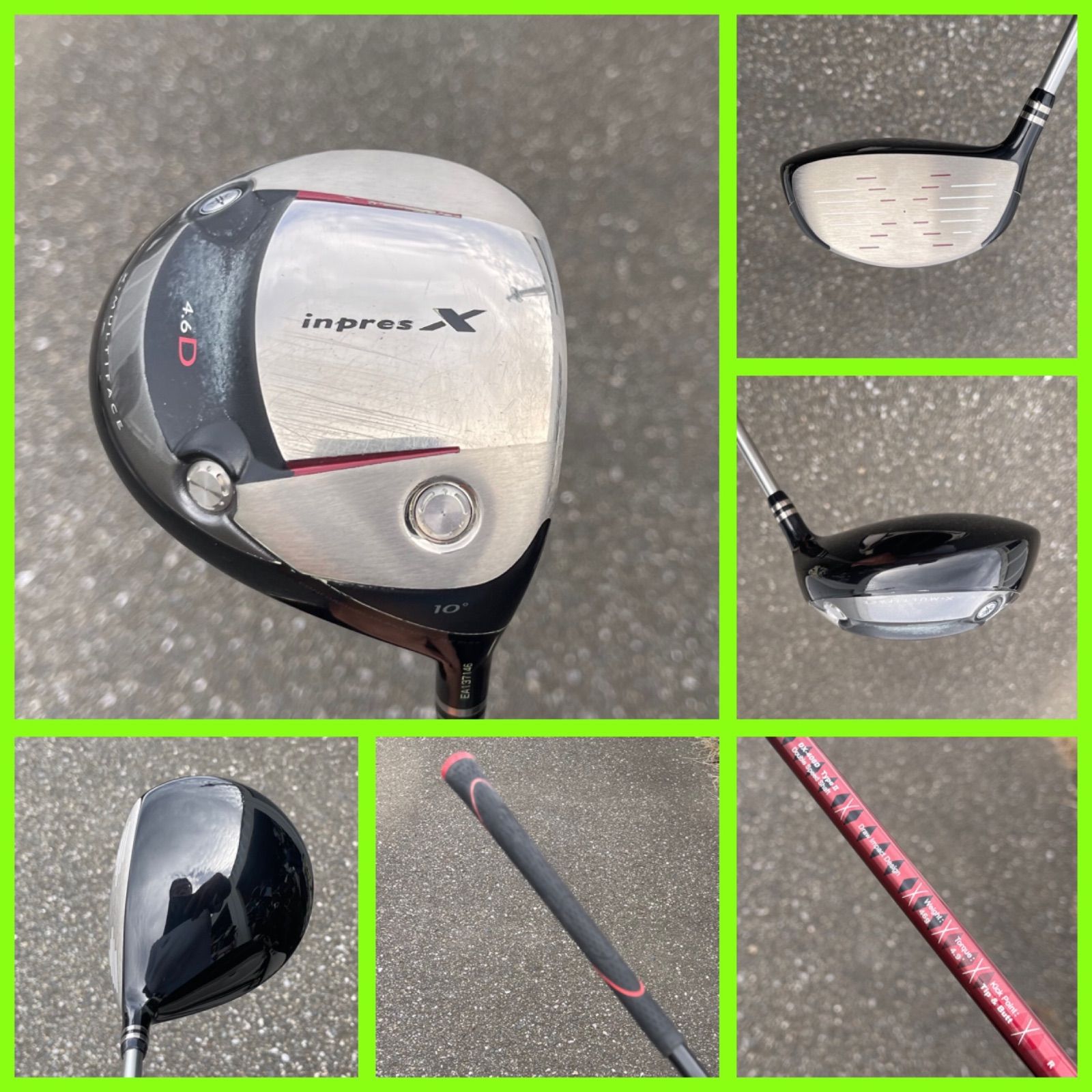 57-2210-7 再入荷 送料込み ヤマハ ドライバー inpresX 名器 オリジナルグラファイト Rフレックス 操作性の良いやさしくて よく飛ぶドライバーです