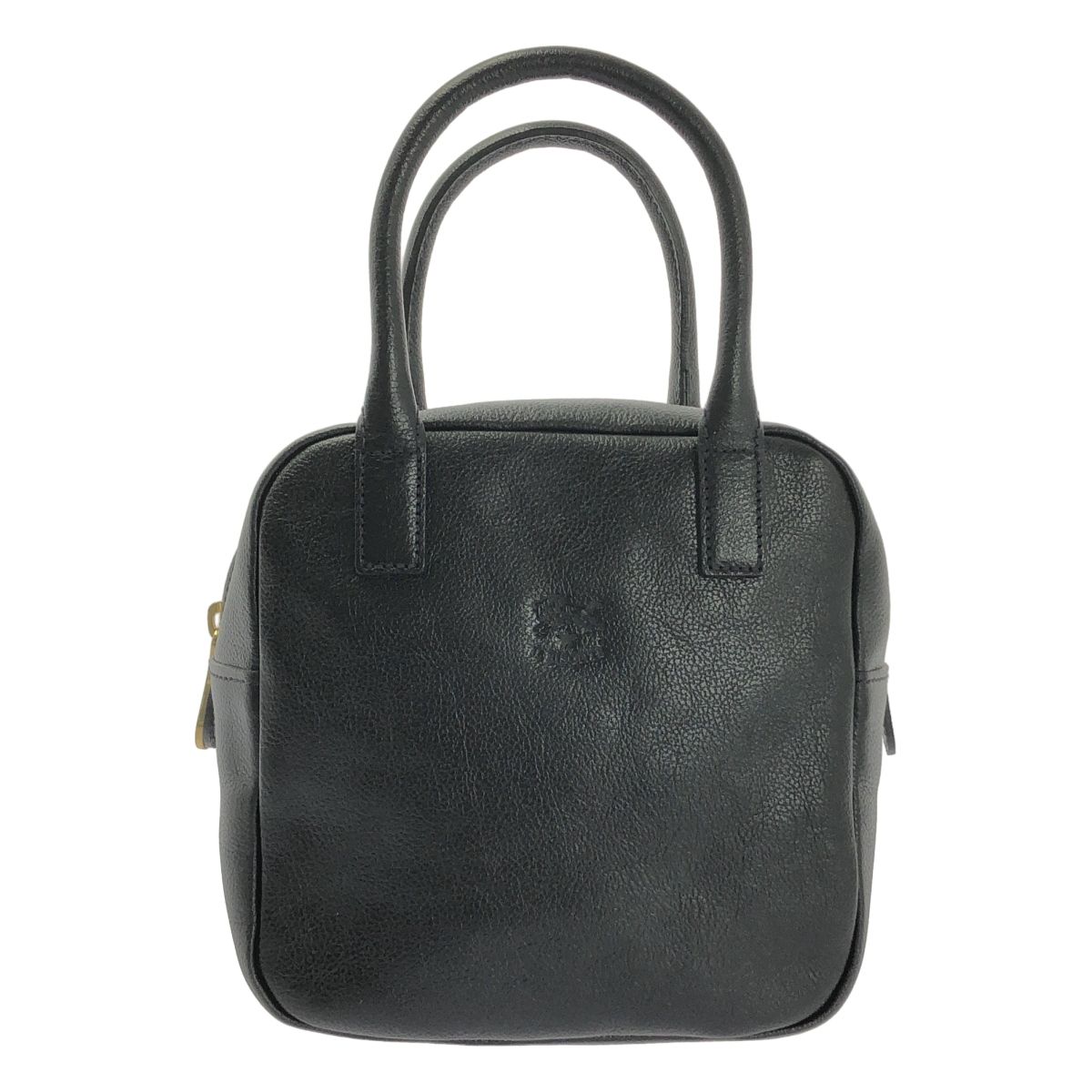 IL BISONTE | イルビゾンテ | レザー スクエア ハンドバッグ | ブラック | レディース