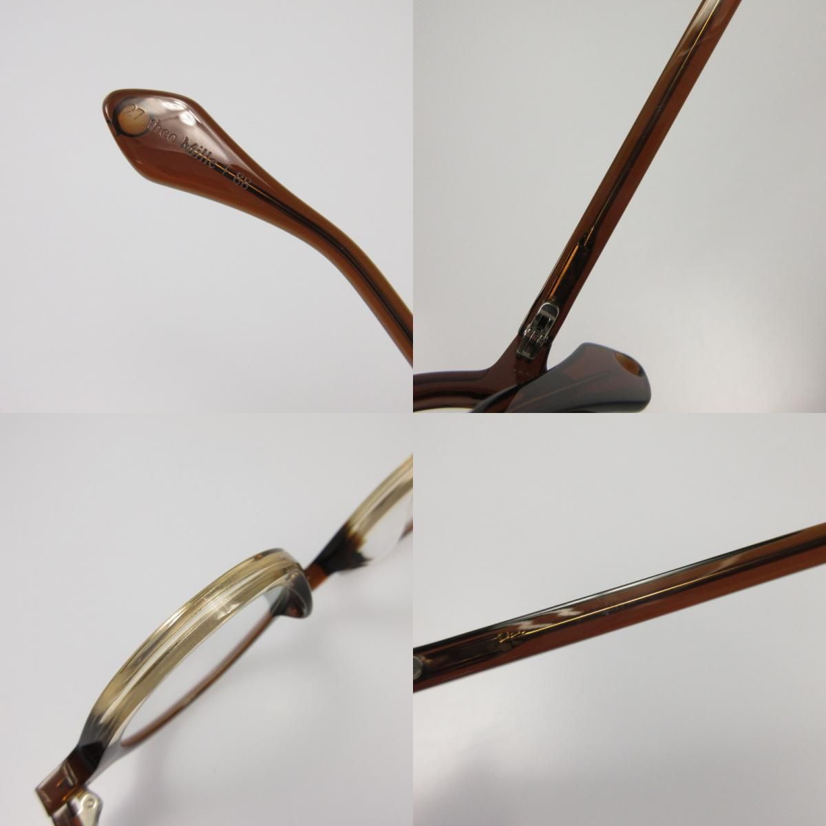 姫路東店】 中古 THEO | テオ メガネ Mille+88 TH-Mille+88-8 ブラウン
