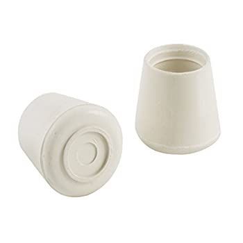 Shepherd Hardware 1/2インチ ホワイトラバー レッグチップ 7/8 Inch 3213 40