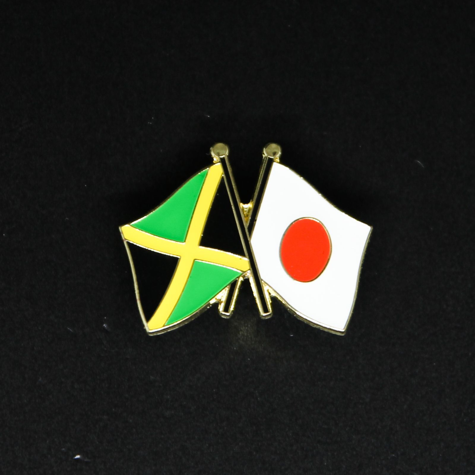 ジャマイカ国旗デザイン NFCピンバッジ ジャマイカ国旗友好ピンバッジ（ジャマイカ×日本） - メルカリ
