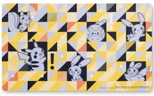 [Used] Supply Pokémon Card Game English Play Mat Pikachu Power Grid -Pikachu Power Grid- Overseas Pokémon Center Limited