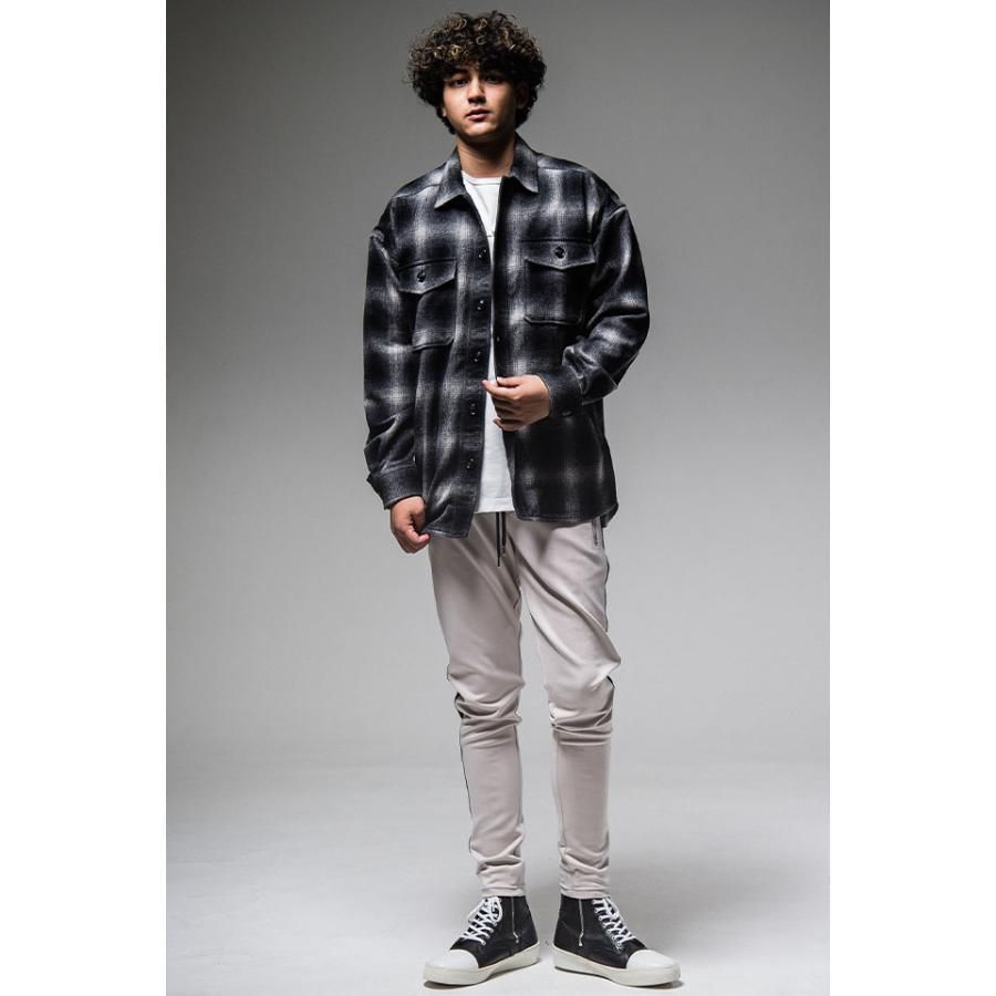 未使用 RESOUND CLOTHING WOOLCHECK OVER CPO JK RC25-JK-004 チェックCPOジャケット BK  CHECK 定価42,900円 - メルカリ