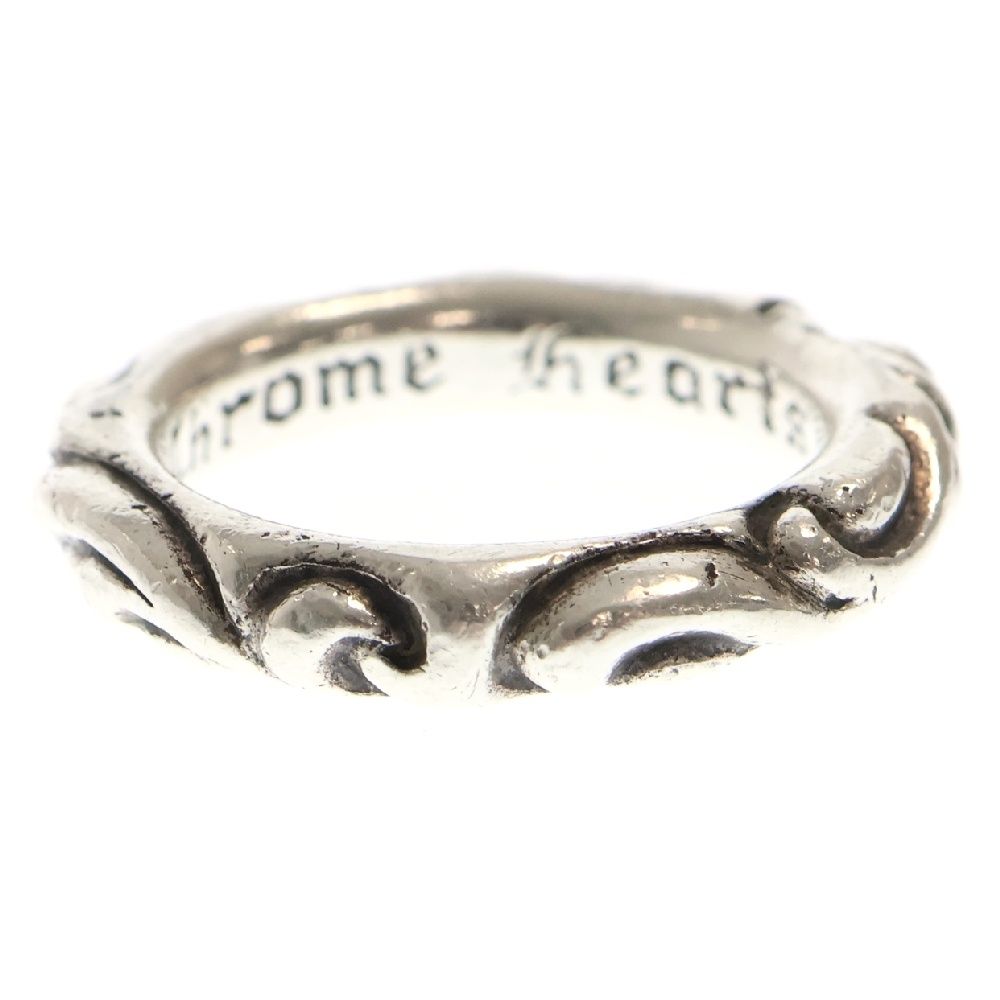 CHROME HEARTS (クロムハーツ) SCRL BAND スクロールバンド リング シルバー 14号