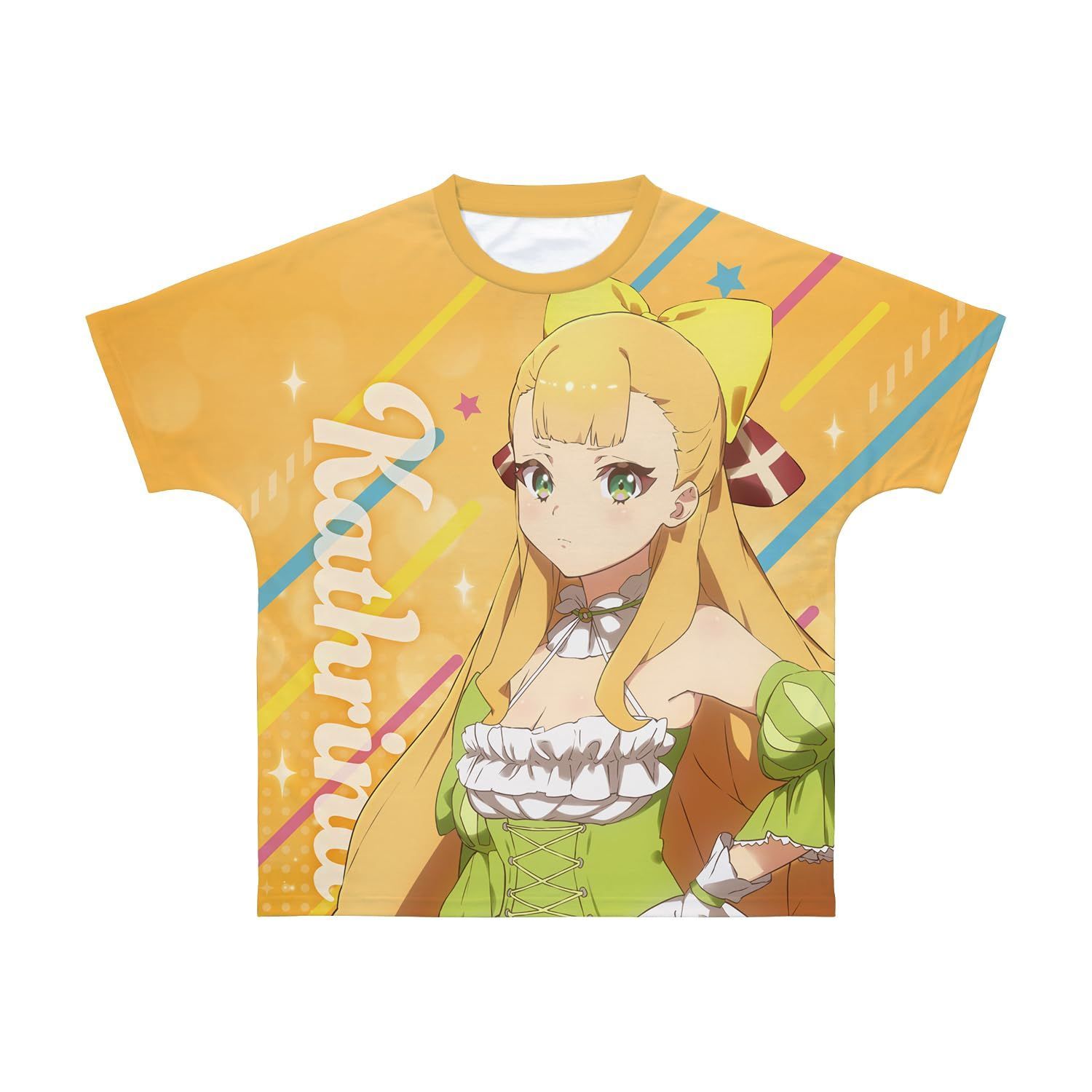 新生活応援SALE TVアニメ「ワールドダイスター」 カトリナ グリーベル フルグラフィックTシャツ ユニセックス Mサイズ