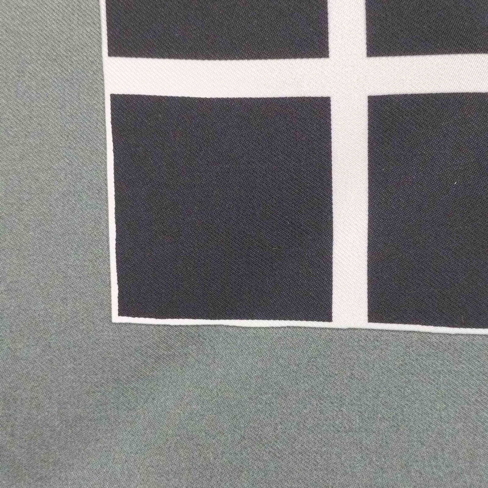 ユーゲン HEUGN 22SS フランス製 シルクチェックスカーフ メンズ 表記  