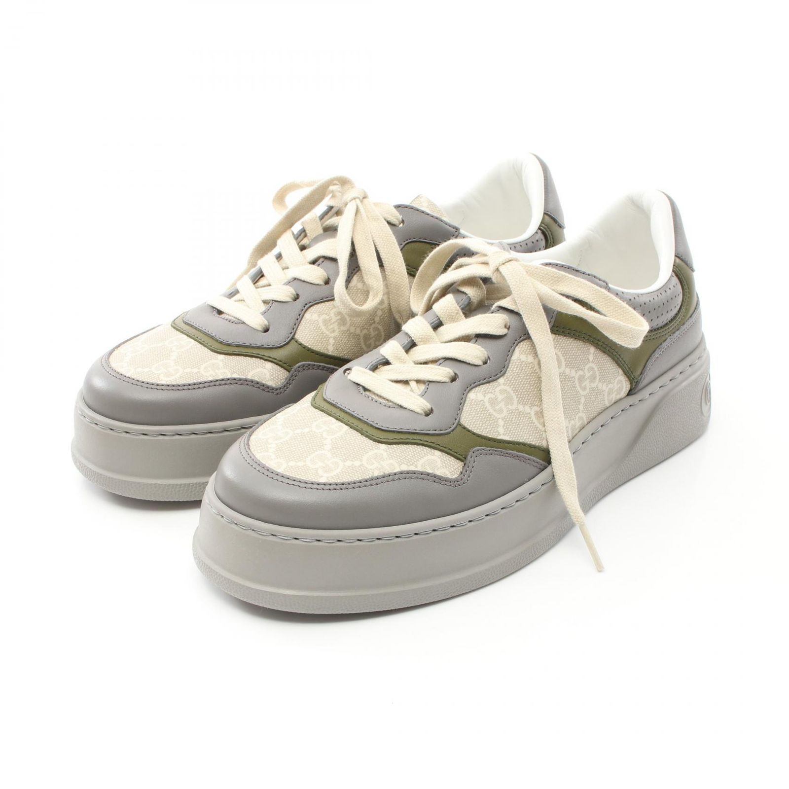 グッチ GUCCI スニーカー GG 700641 PVCコーティングキャンバス レザー 
