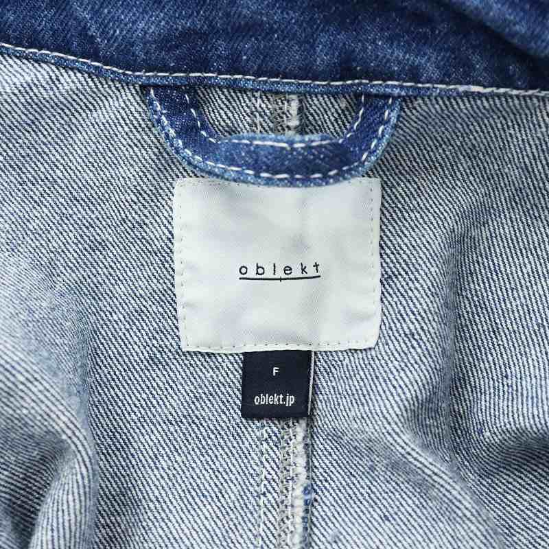 オブレクト oblekt 24SS 高山都コラボ デニムステンカラーコート