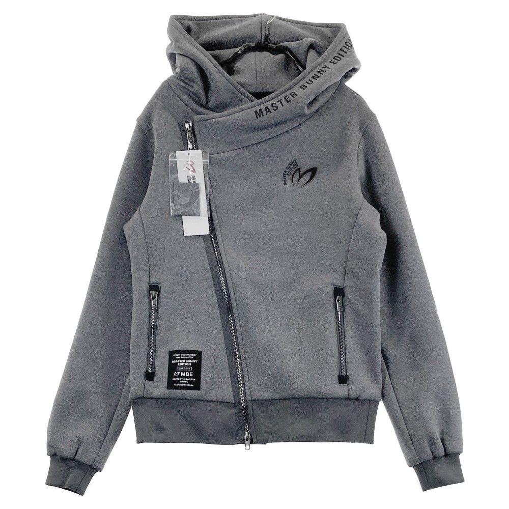 サイズ：0 MASTER BUNNY EDITION マスターバニーエディション 2024年モデル 裏メッシュスウェットジップパーカー  グレー系 [240101375460] ゴルフウェア レディース ストスト