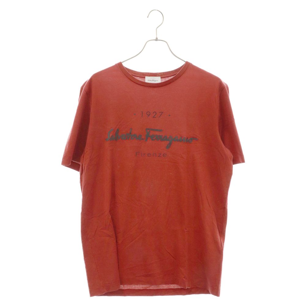 Salvatore Ferragamoフェラガモ ロゴ クルーネック T シャツ