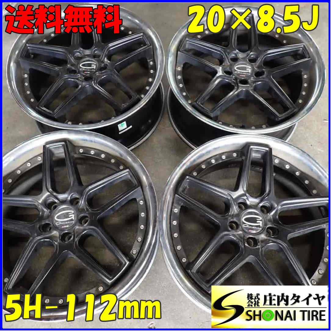 4本SET 会社宛 送料無料 20×8.5J Giovanna AUSTIN ジオバンナ オースティン アルミ 5穴 PCD 112 +35 ハブ径73mm アウディ ベンツ NO，E4708