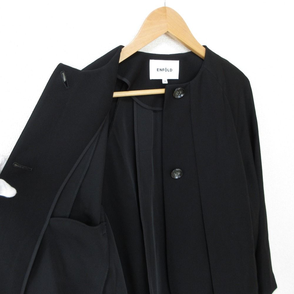 美品 23AW ENFOLD エンフォルド BOX-TACK JACKET ボックスタック