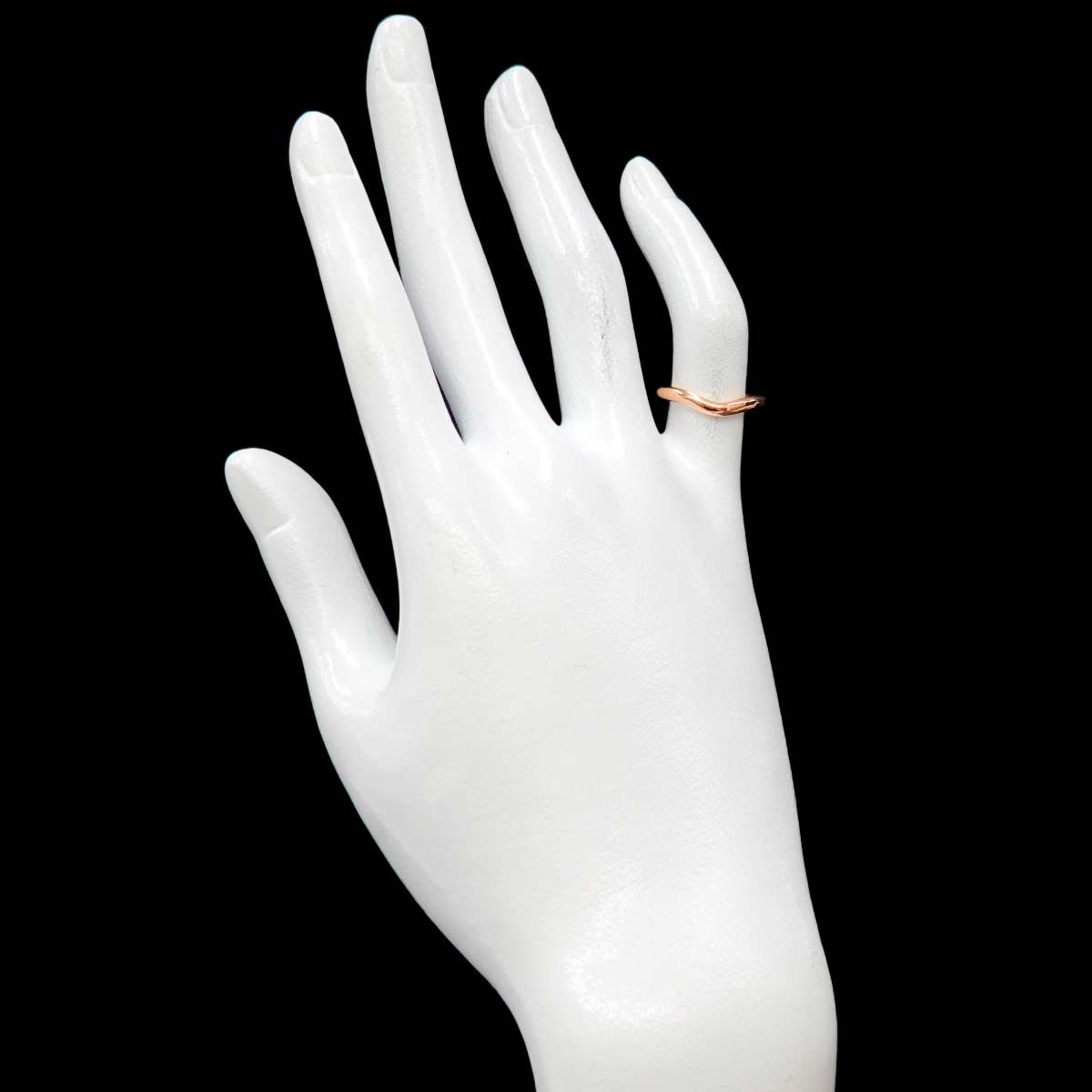 ティファニー TIFFANY&Co. カーブド バンド 7.5号 リング K18 PG