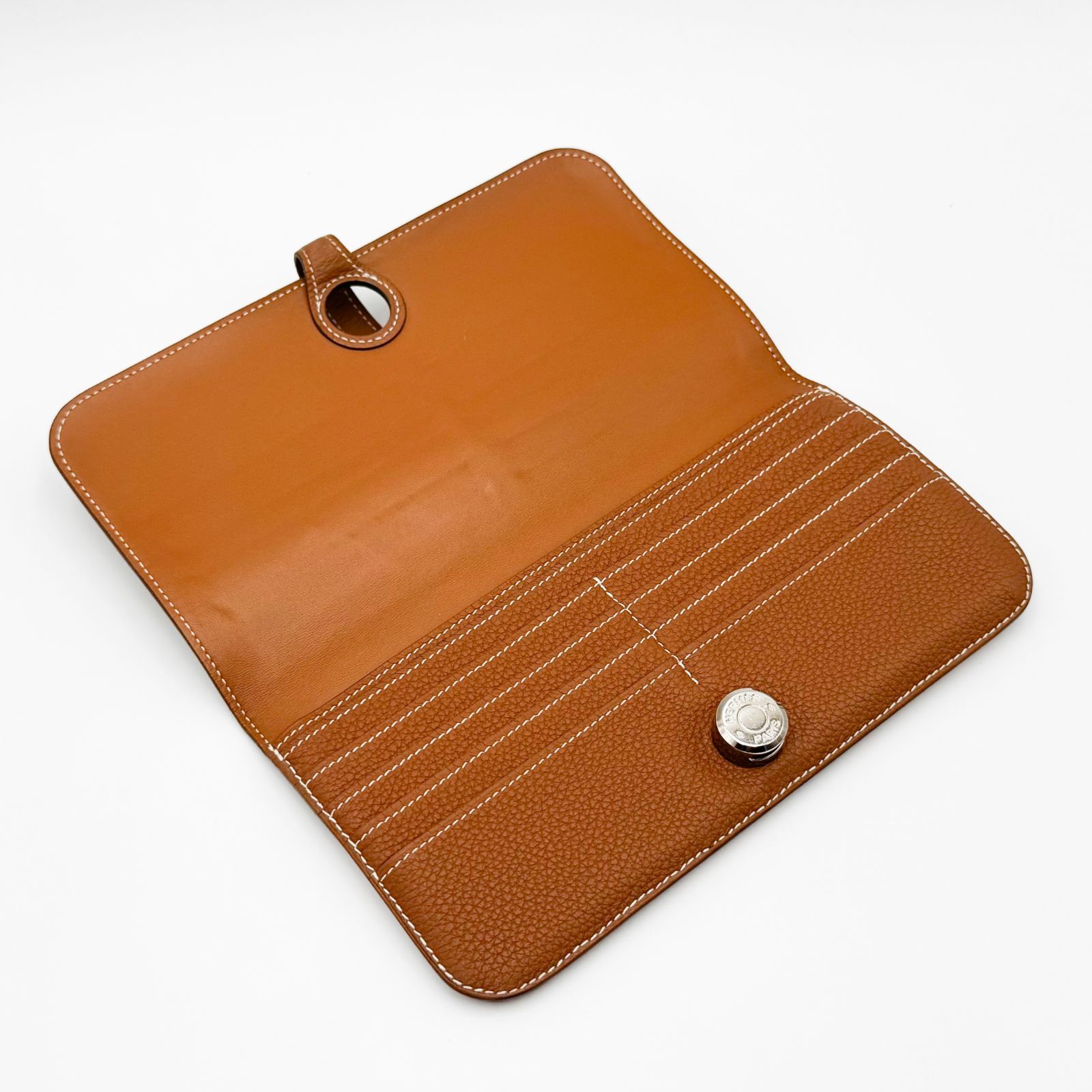 HERMES　ドゴン　エトゥープ ☆正規店購入 HERMES ドゴン ロング エトゥープ (HERMES/長財布