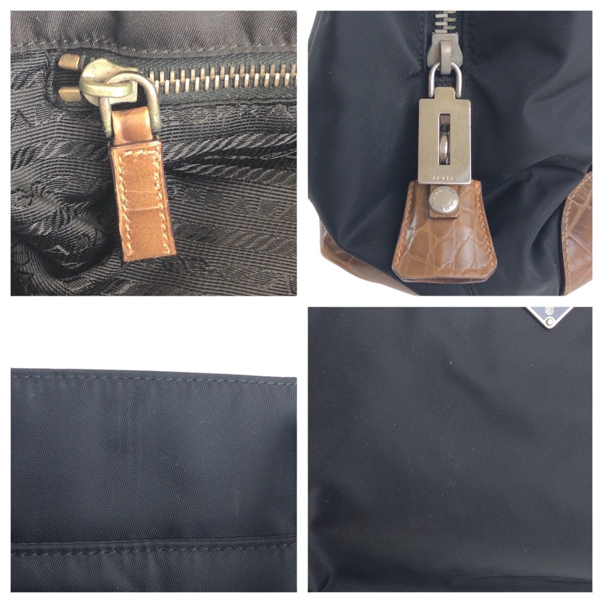 ブラウン シルバー金具