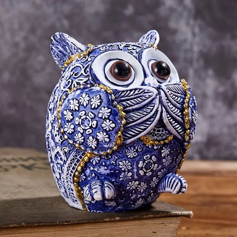 ヴィンテージフクロウオブジェ 3体セット 見ざる・聞かざる