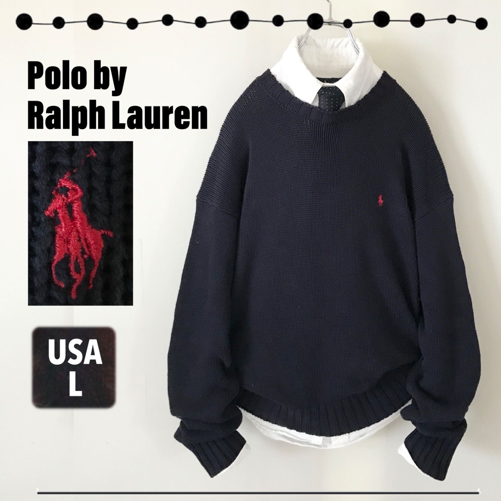 ラルフローレン/Polo by Ralph Lauren☆ローゲージコットンセーター