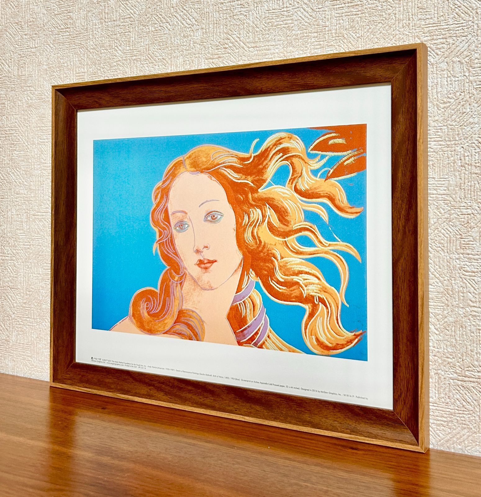 美品　絵画　ポスターアート　額絵　額縁　アンティーク　レトロ　ヴィンテージ 新品☆額縁付アートポスター(BRUCE MCGAW GRAPHICS)☆アンディ