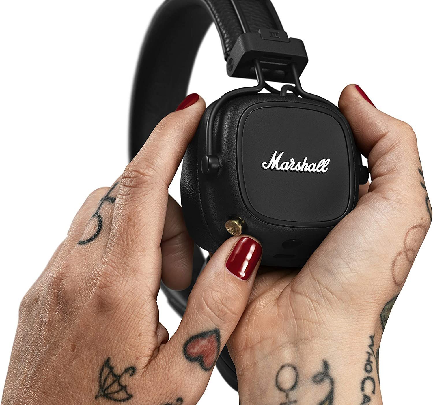 Marshall ワイヤレスオンイヤーヘッドホン Major Ⅳ ブラック