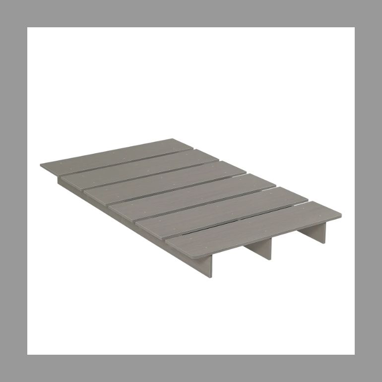 超人気！【幅100cm】ベッド ローベッド ステージベッド Gray