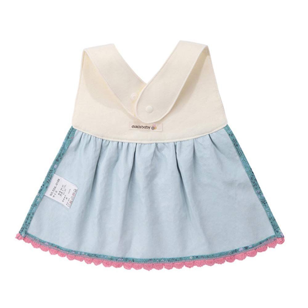 小さな鉄の塔 女の赤ちゃんの綿のスカートよだれかけストラップ調節