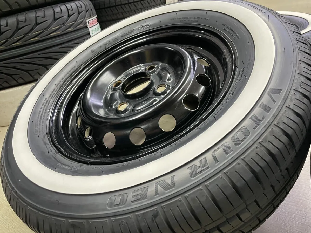 ホンダ純正スチール 12インチ 4J +40 4/100 ハブ径56ｍｍ 165/70R12 ホワイトリボンタイヤセット！N-VAN、ライフ、バモス 、アクティなど|mercariメルカリ官方指定廠商|Bibian比比昂代買代購