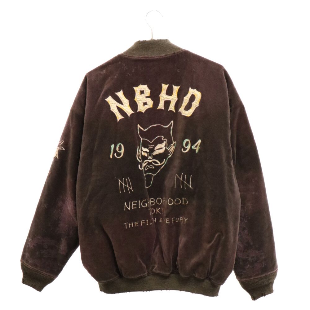 NEIGHBORHOOD (ネイバーフッド) 23AW SAVAGE SOUVENIR JACKET サベージスーベニアジャケット グレーパープル  232YTNH-JKM02 - メルカリ