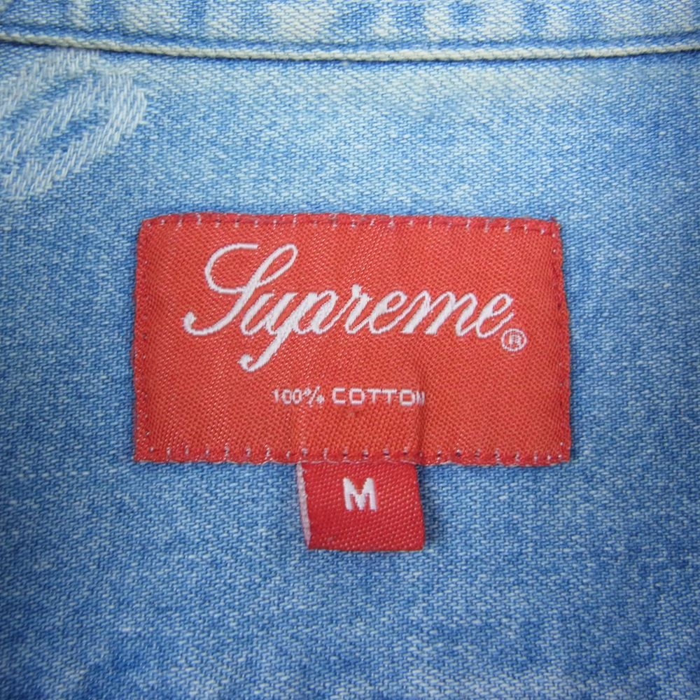 Supreme シュプリーム 17AW Jacquard Denim Shirt ジャガードロゴ