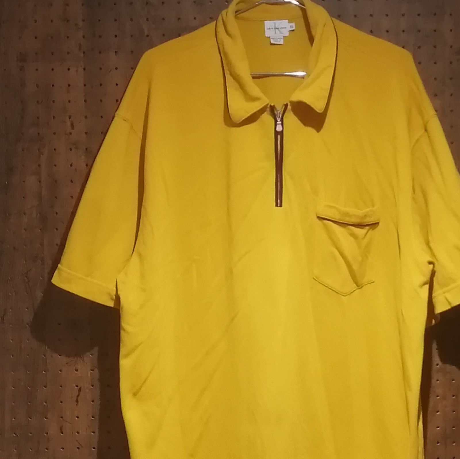 Calvin Klein Jeans カルバンクラインジーンズ ジップ ポロシャツ 胸 
